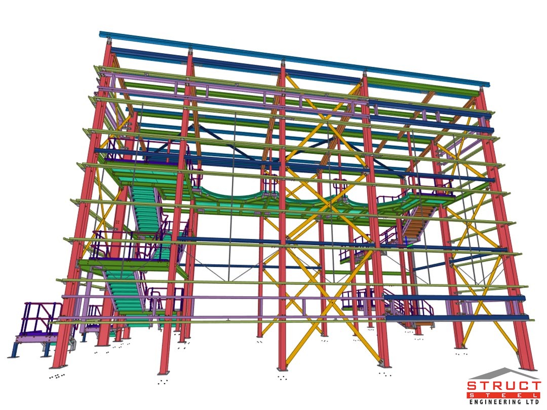 bushmills distillery - under construction by structural steel engineering