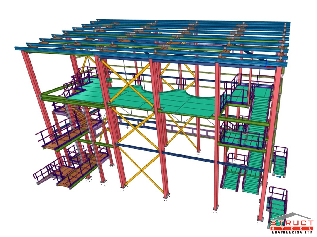 bushmills distillery - under construction by structural steel engineering