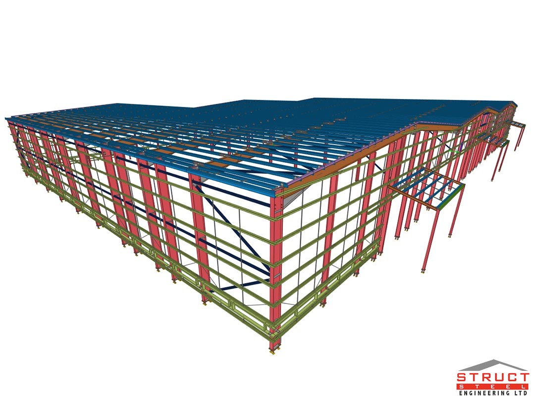 bushmills distillery - under construction by structural steel engineering