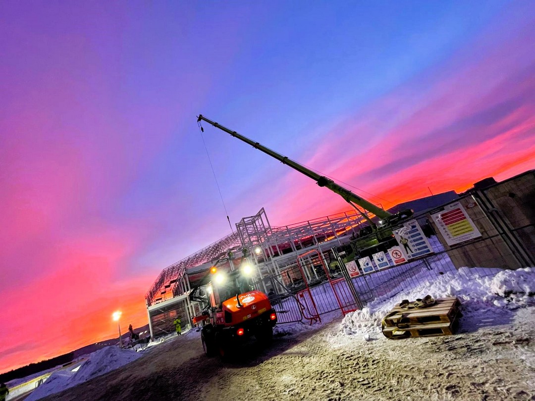 data centre norway - under construction by structural steel engineering