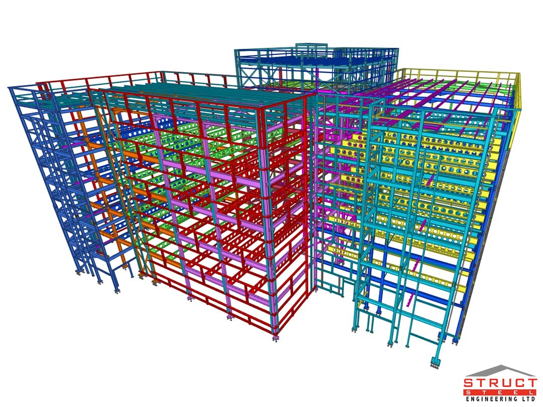 Northland Road Office Building - under construction by structural steel engineering