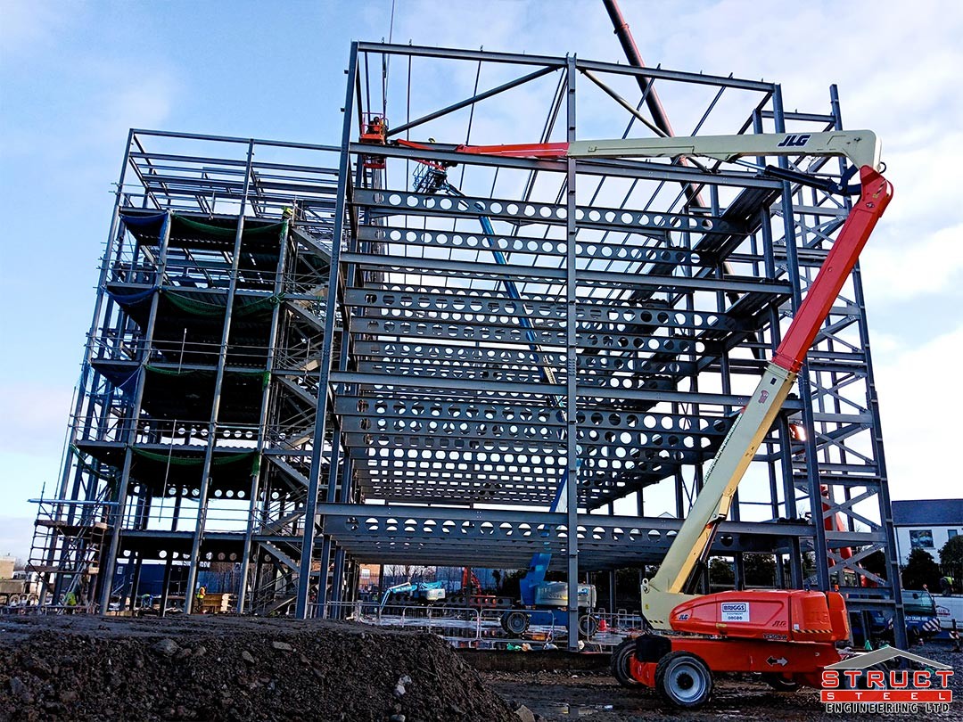 Northland Road Office Building - under construction by structural steel engineering