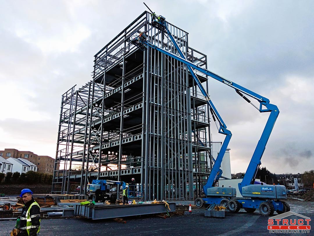 Northland Road Office Building - under construction by structural steel engineering