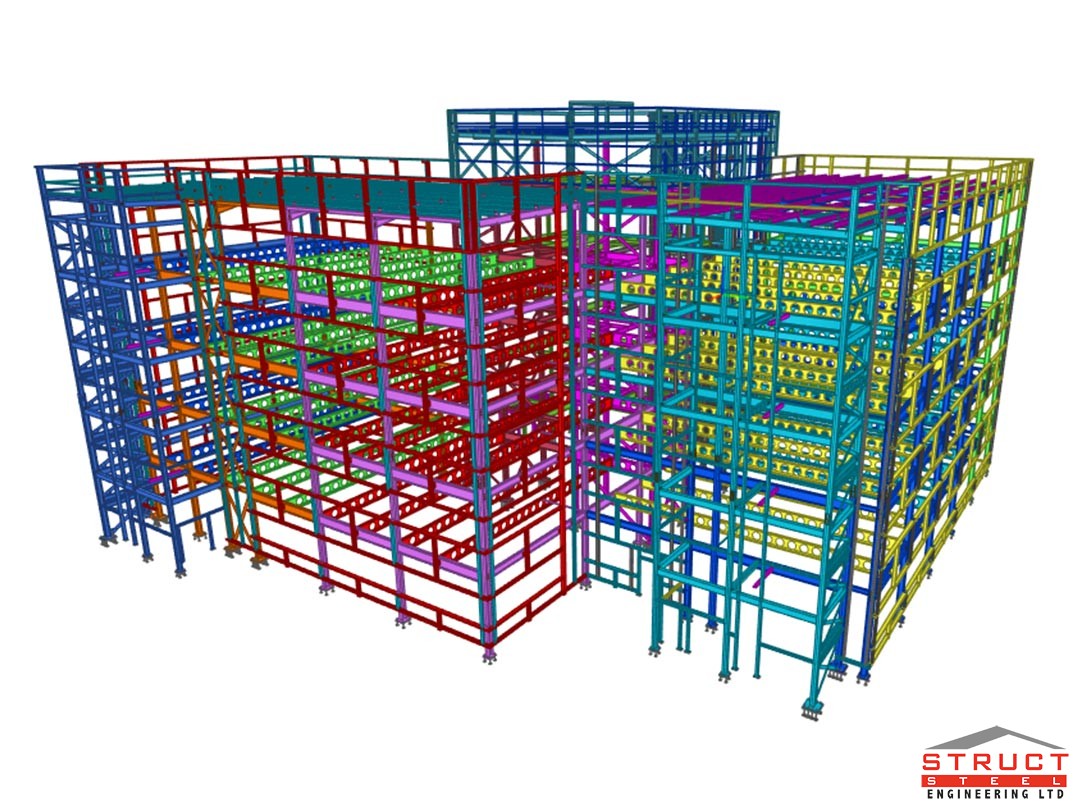 Northland Road Office Building - under construction by structural steel engineering