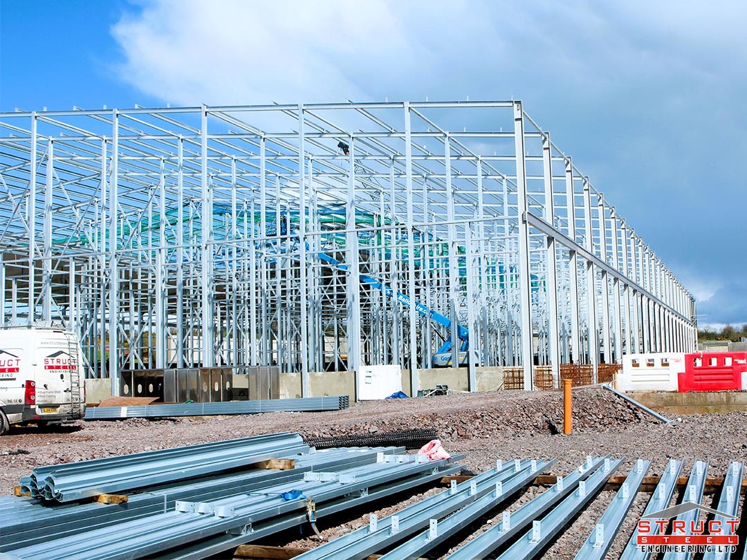 northway mushrooms - under construction by structural steel solutions