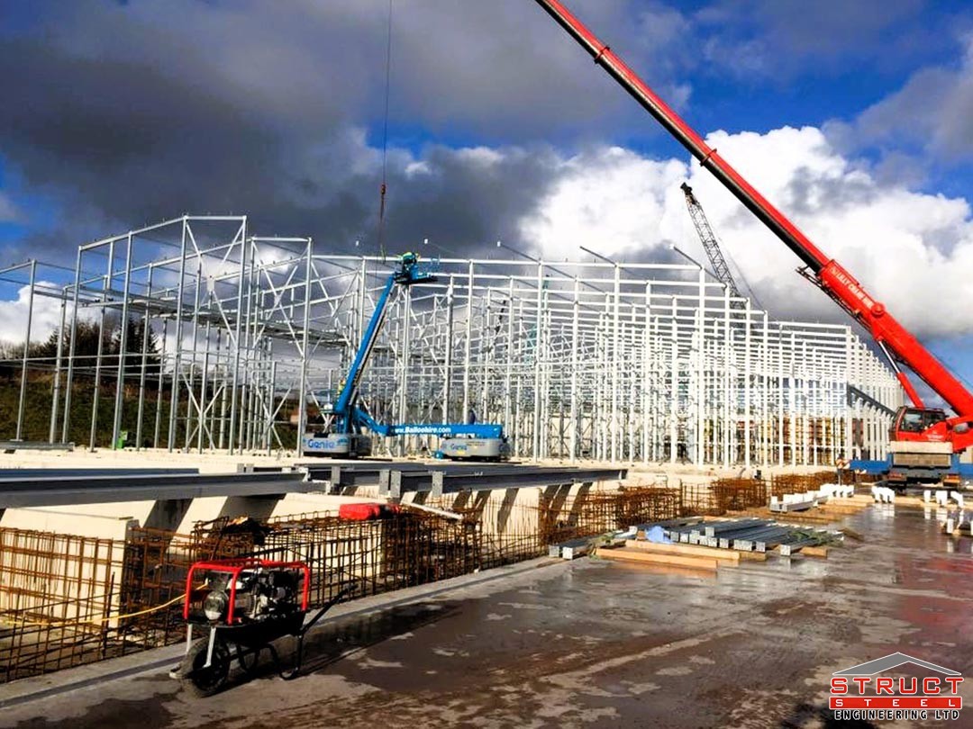 northway mushrooms - under construction by structural steel solutions