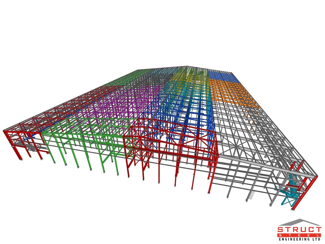 northway mushrooms - 3d render by structural steel solutions