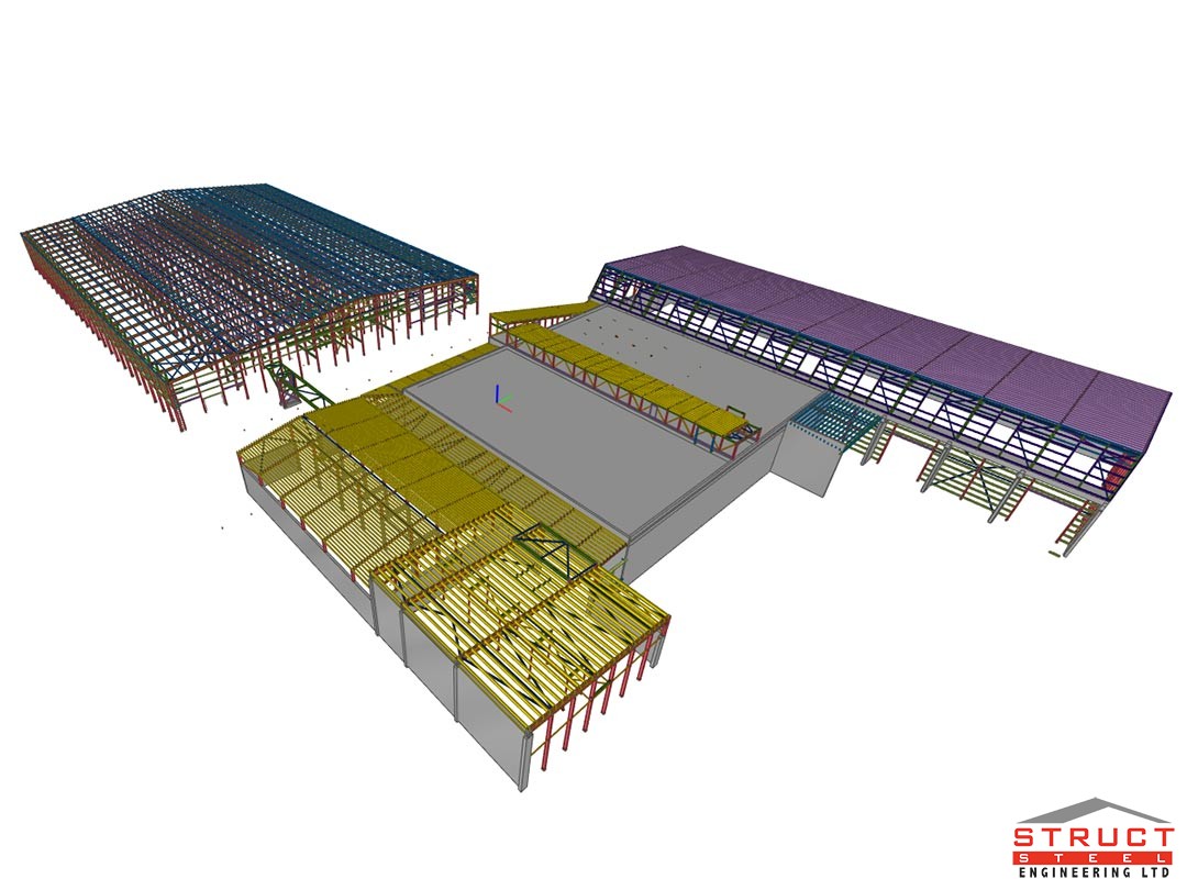 northway mushrooms - 3d render by structural steel solutions