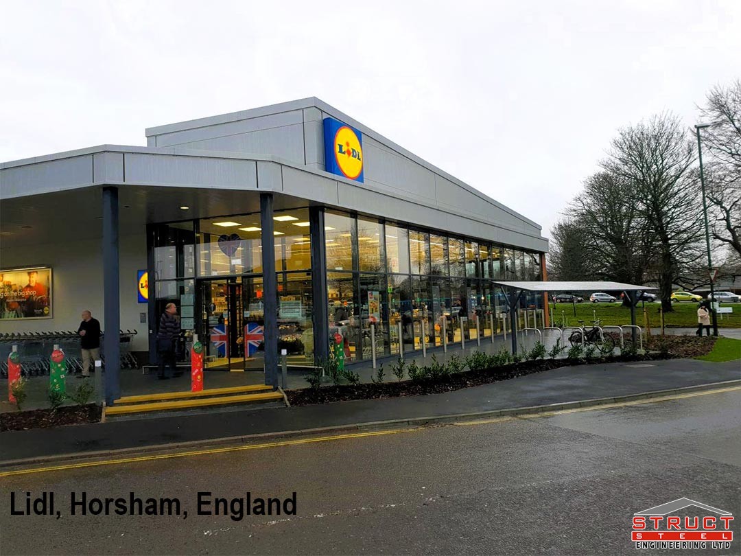 lidl retail store - 3d render by structsteel engineering